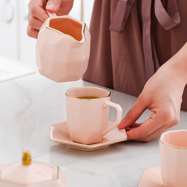 Modern Tea Set - Tea cup set, tea set, teapot set | Tea set for Dining Table & Home Decor