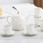 Modern Tea Set White - Tea cup set, tea set, teapot set | Tea set for Dining Table & Home Decor