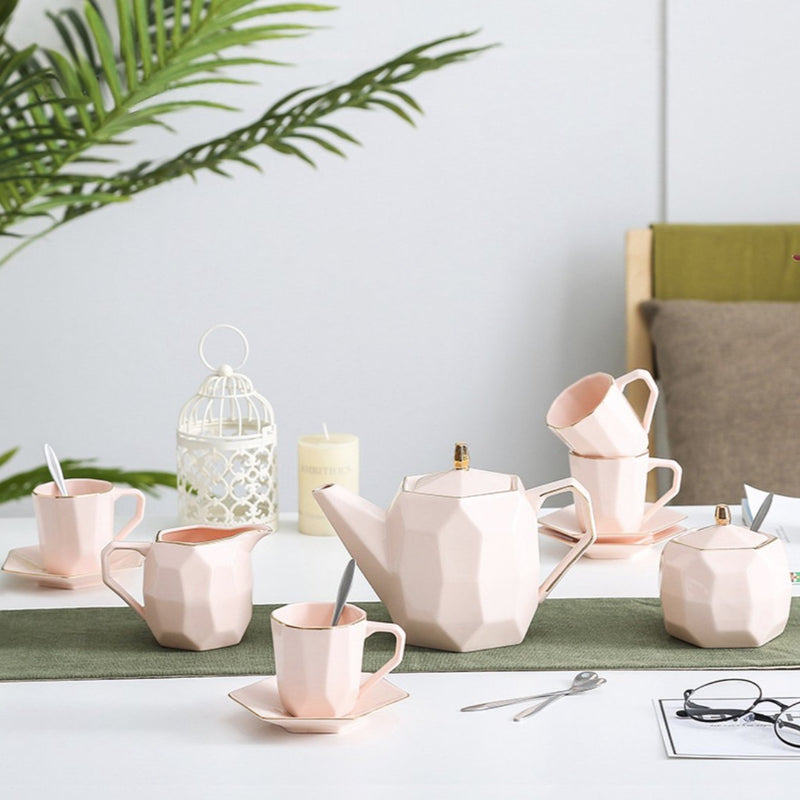 Modern Tea Set - Tea cup set, tea set, teapot set | Tea set for Dining Table & Home Decor