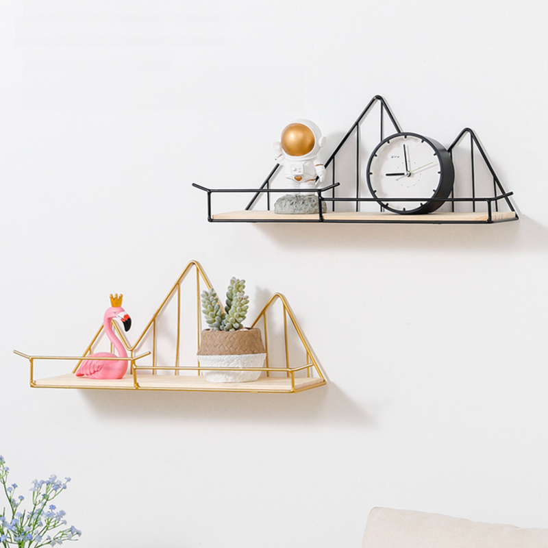 Mountain Shaped Shelf Black - Wall shelf and floating shelf | Shop wall decoration & home decoration items