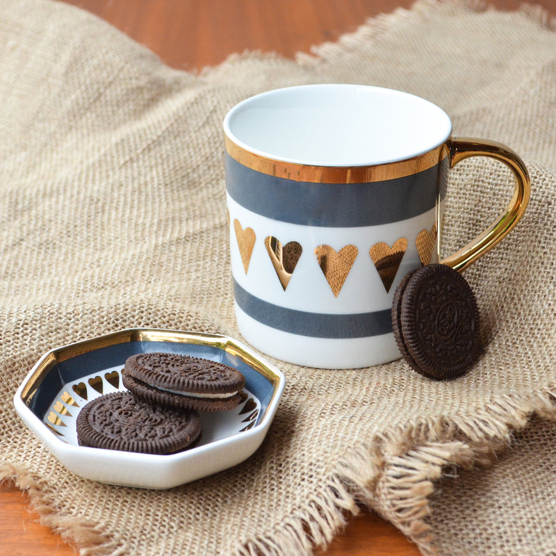 MERRY Heart Single-serve Mini Plate - Serving plate, lunch plate, ceramic dinner plates| Plates for dining table & home decor