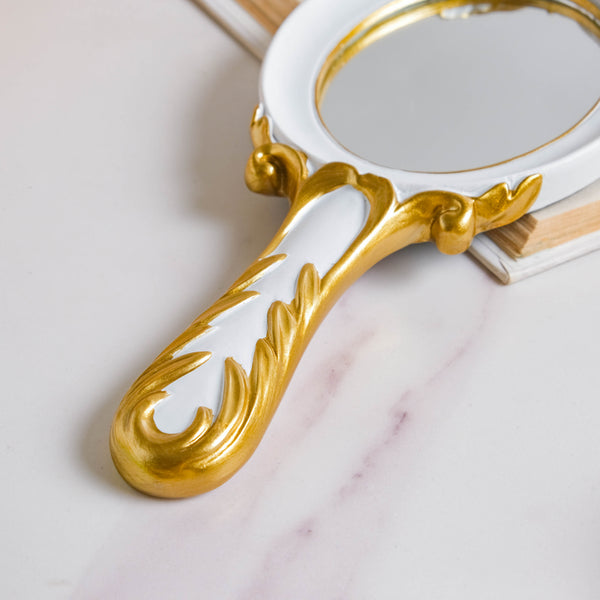 Venus Vanity Handheld Mirror White - Vanity mirror: Buy mirror online | Mirror for dressing table and room decor