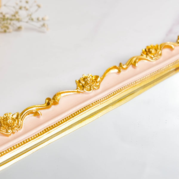 Theia Glam Square Gold Tray With Handles