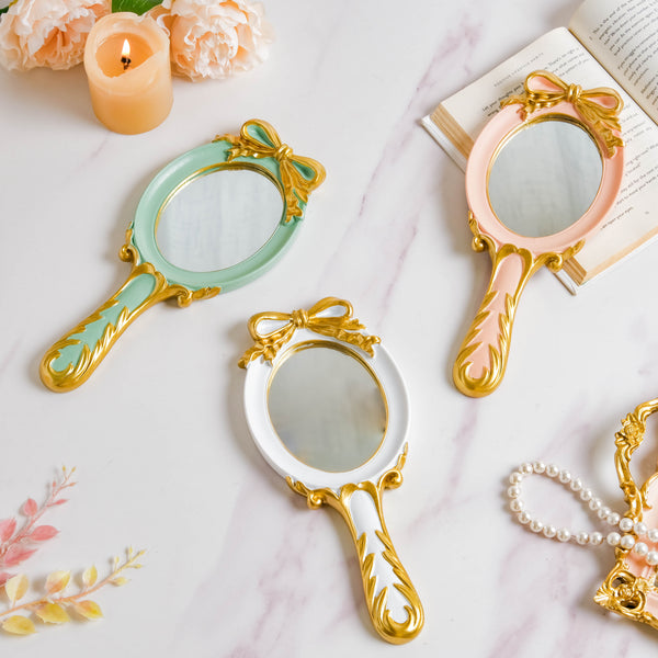 Venus Vanity Handheld Mirror White - Vanity mirror: Buy mirror online | Mirror for dressing table and room decor