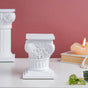 White Augustus Roman Pillar Small - Showpiece | Home decor item | Room decoration item