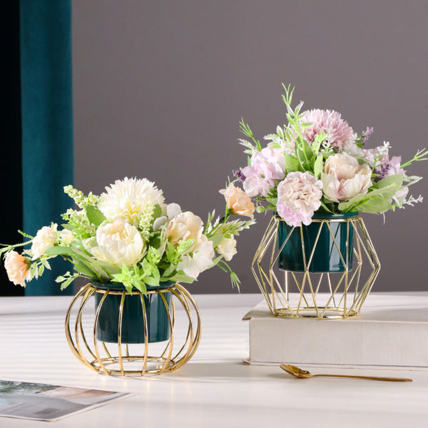 Planter Indoor - Artificial flower | Flower for vase | Home decor item | Room decoration item