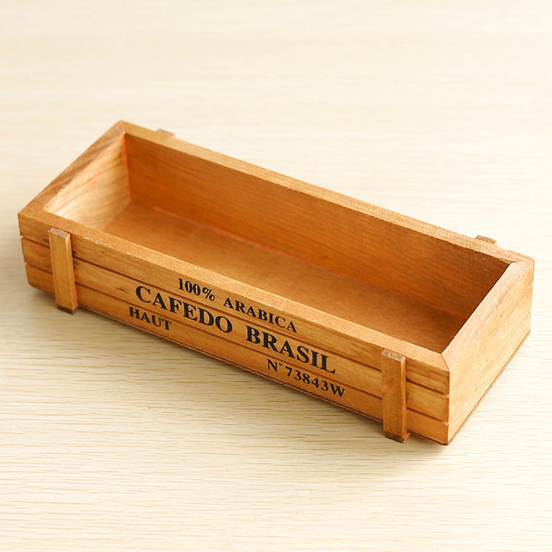 Wooden Plant Holder - Set of 2 - Basket | Crate