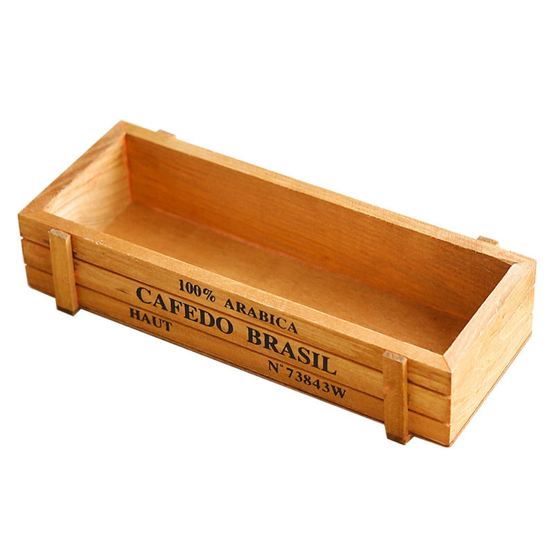 Wooden Plant Holder - Set of 2 - Basket | Crate