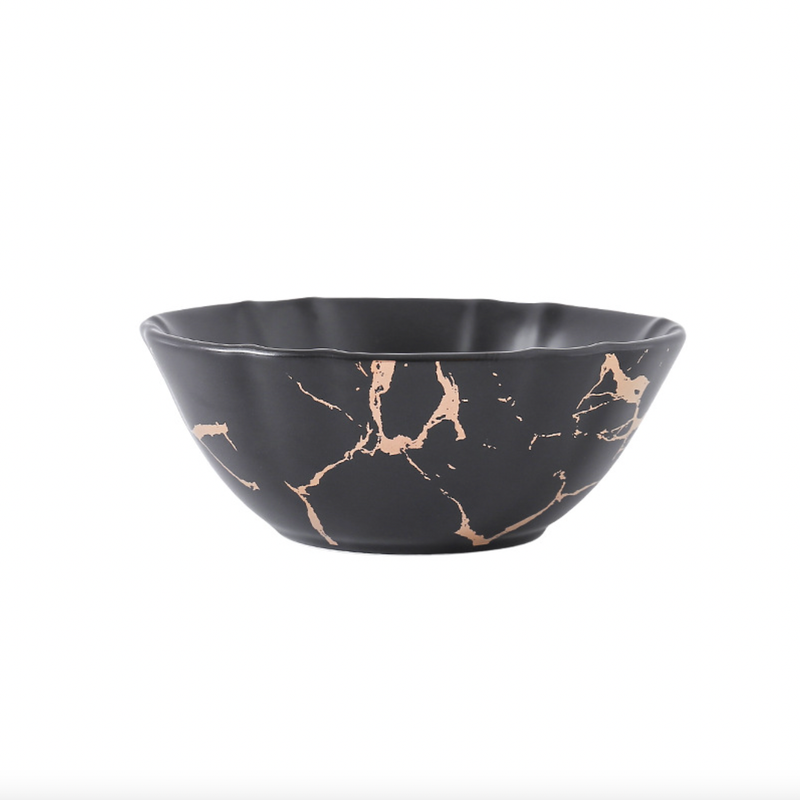 Marble Texture Soup Bowl - Bowl, soup bowl, ceramic bowl, snack bowls, curry bowl, popcorn bowls | Bowls for dining table & home decor