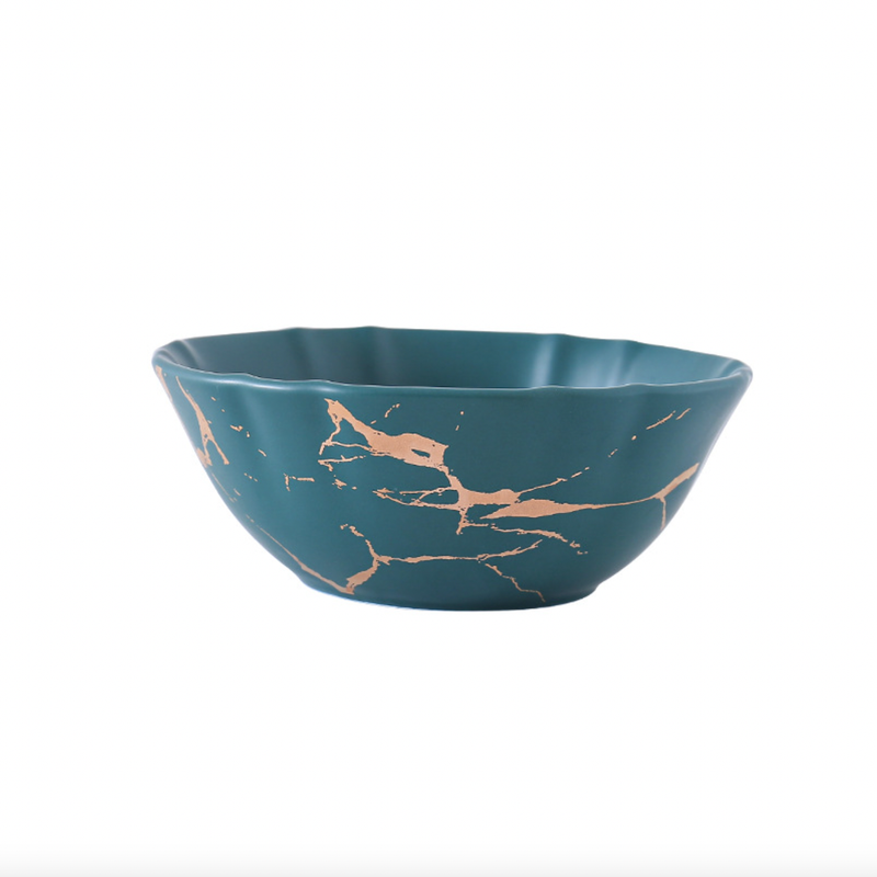 Marble Texture Soup Bowl - Bowl, soup bowl, ceramic bowl, snack bowls, curry bowl, popcorn bowls | Bowls for dining table & home decor