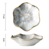 Flower Design Plate - Serving plate, small plate, snacks plates | Plates for dining table & home decor