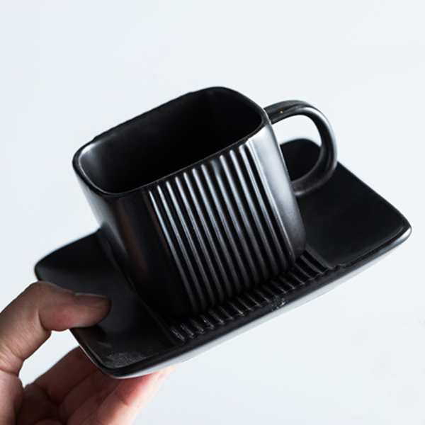 Ceramic Tea Set Black - Tea cup set, tea set, teapot set | Tea set for Dining Table & Home Decor