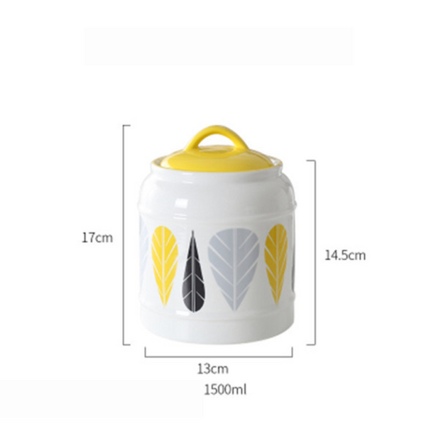 Airtight Jars Yellow - Jar
