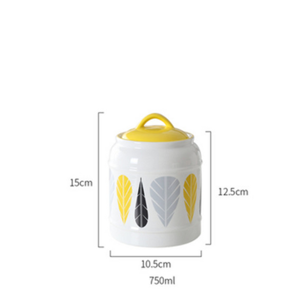 Airtight Jars Yellow - Jar