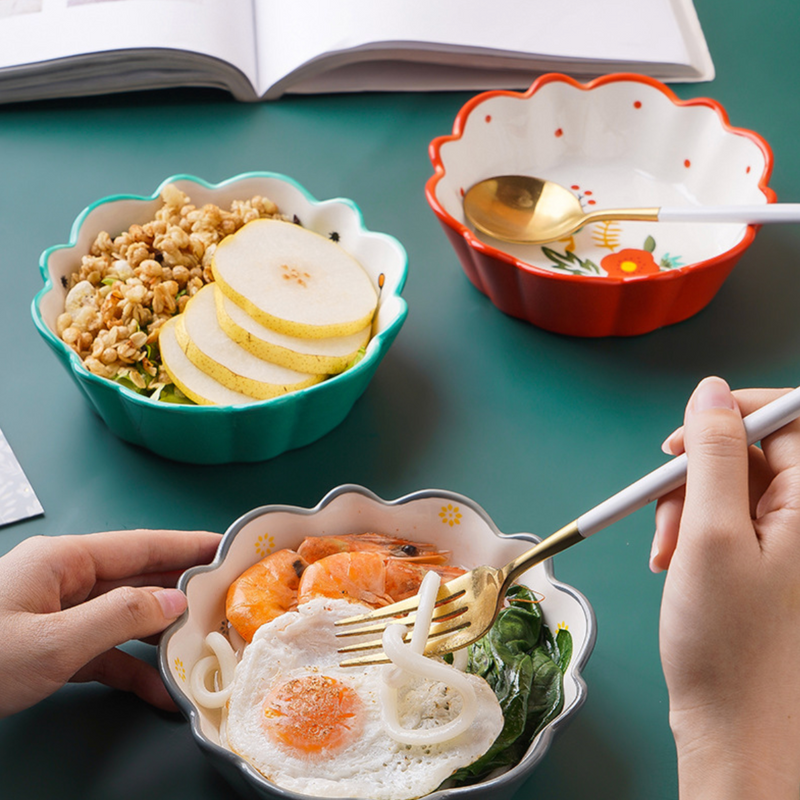 Bloom Dish - Bowl, ceramic bowl, serving bowls, noodle bowl, salad bowls, baking bowls | Bowls for dining table & home decor