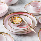 Pink Marble Plate