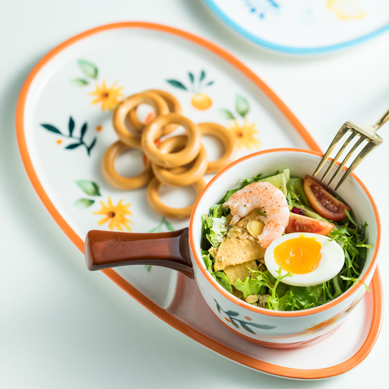 Pot and Tray Set - Soup bowl, serving bowl set, noodle bowl, plates and bowls | Bowls for dining table & home decor