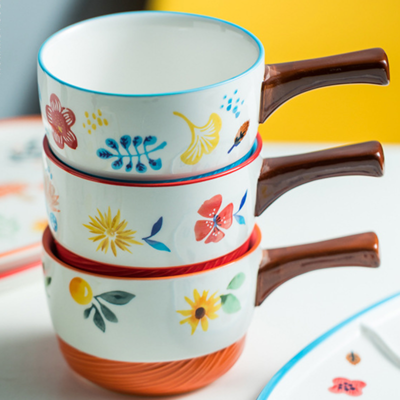 Pot and Tray Set - Soup bowl, serving bowl set, noodle bowl, plates and bowls | Bowls for dining table & home decor