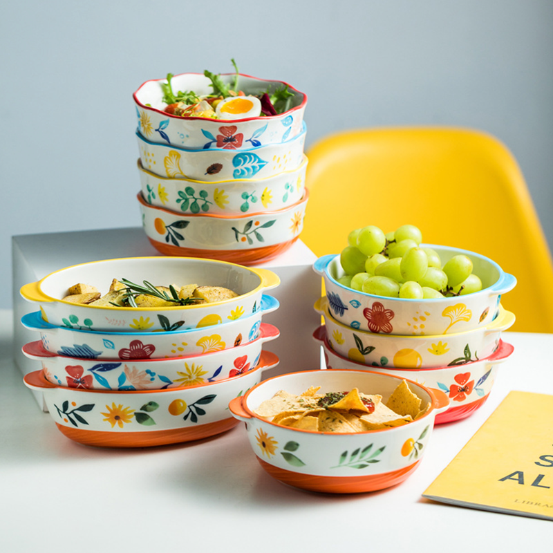 Large Soup Bowl - Bowl, ceramic bowl, serving bowls, noodle bowl, salad bowls, bowl for snacks, large serving bowl, bowl with handle | Bowls for dining table & home decor