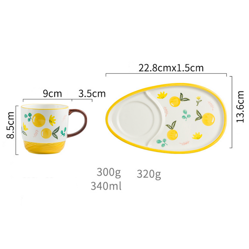 Cup And Plate Set- Tea cup, coffee cup, cup for tea | Cups and Mugs for Office Table & Home Decoration