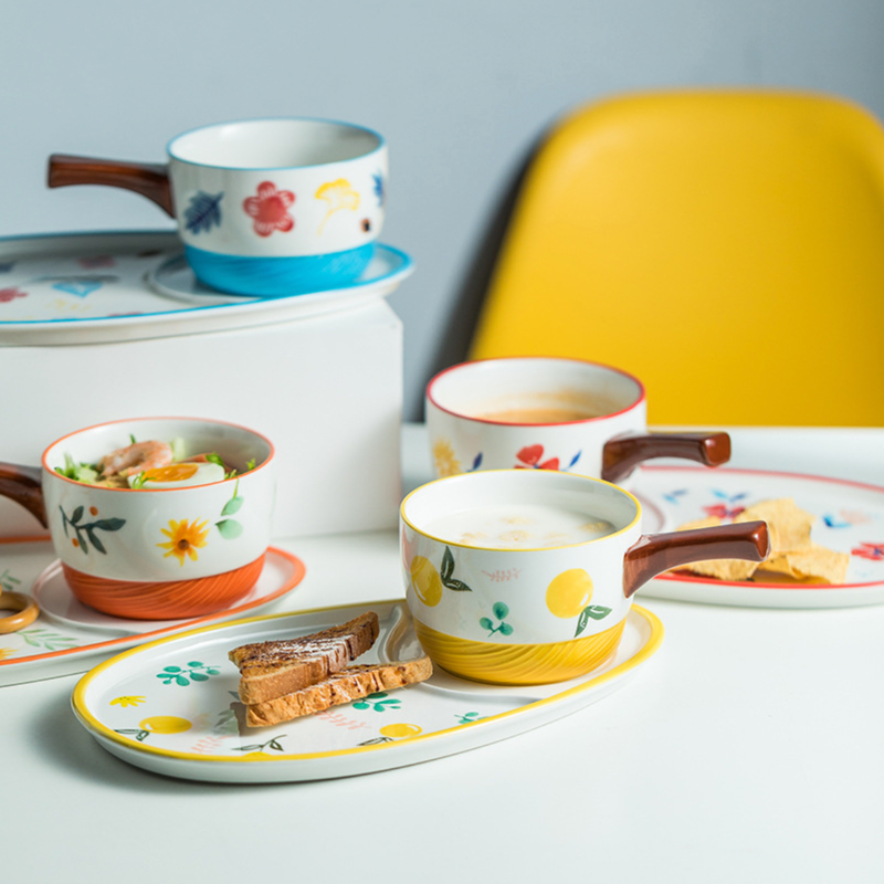 Pot and Tray Set - Soup bowl, serving bowl set, noodle bowl, plates and bowls | Bowls for dining table & home decor