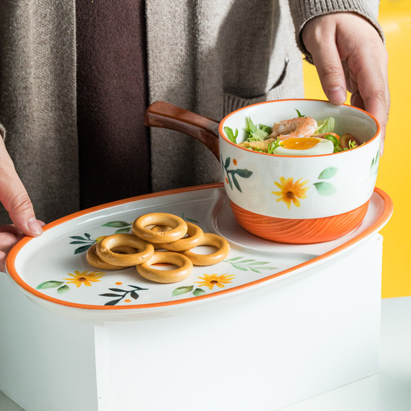 Pot and Tray Set - Soup bowl, serving bowl set, noodle bowl, plates and bowls | Bowls for dining table & home decor