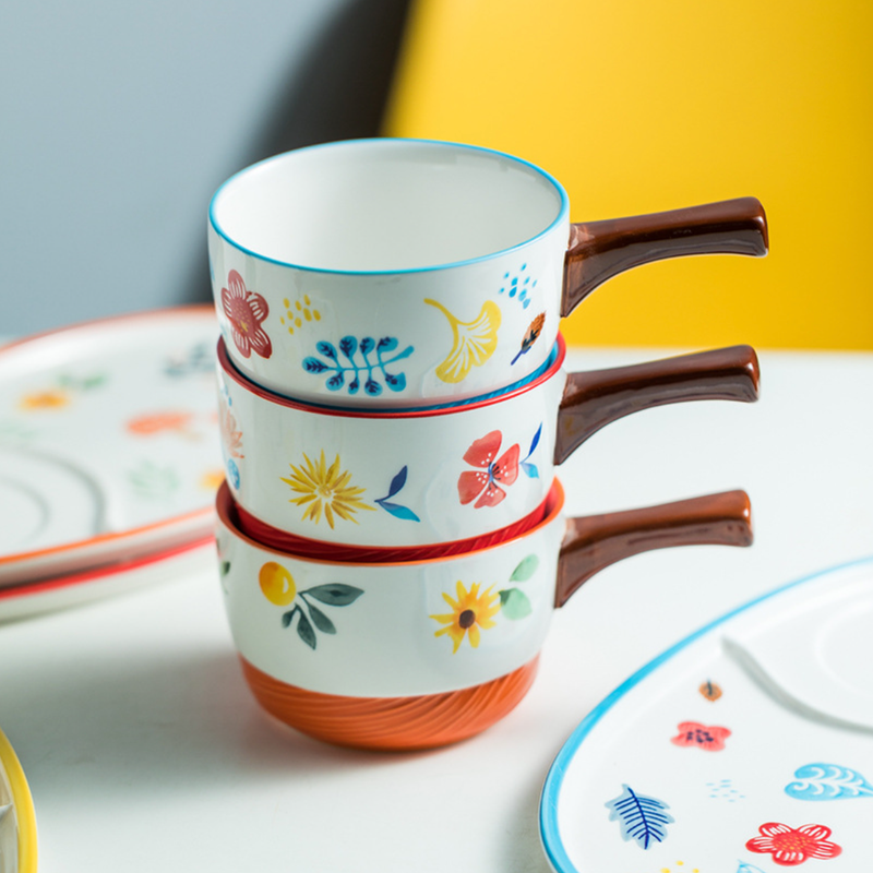 Pot and Tray Set - Soup bowl, serving bowl set, noodle bowl, plates and bowls | Bowls for dining table & home decor