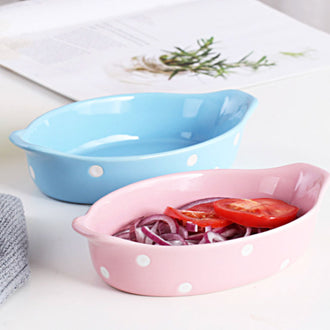 Polka Dots Dish 400 ml - Baking Dish