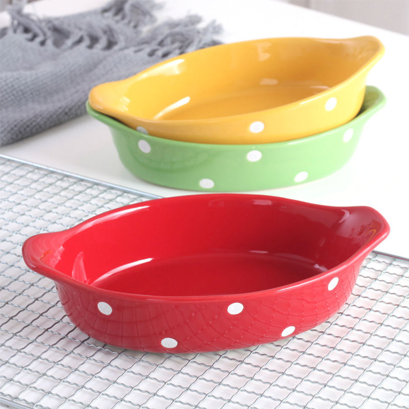 Polka Dots Dish 400 ml - Baking Dish