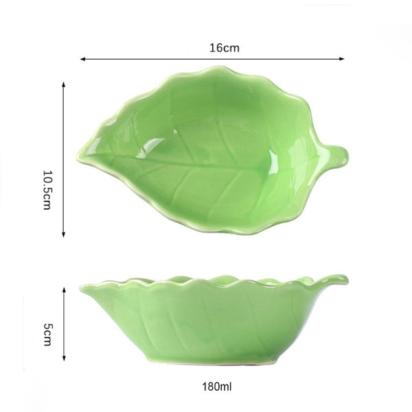 Leaf Dish 180 ml - Bowl,ceramic bowl, snack bowls, curry bowl, popcorn bowls | Bowls for dining table & home decor
