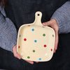Dots Baking Plates 300 ml - Ceramic platter, serving platter, fruit platter | Plates for dining table & home decor