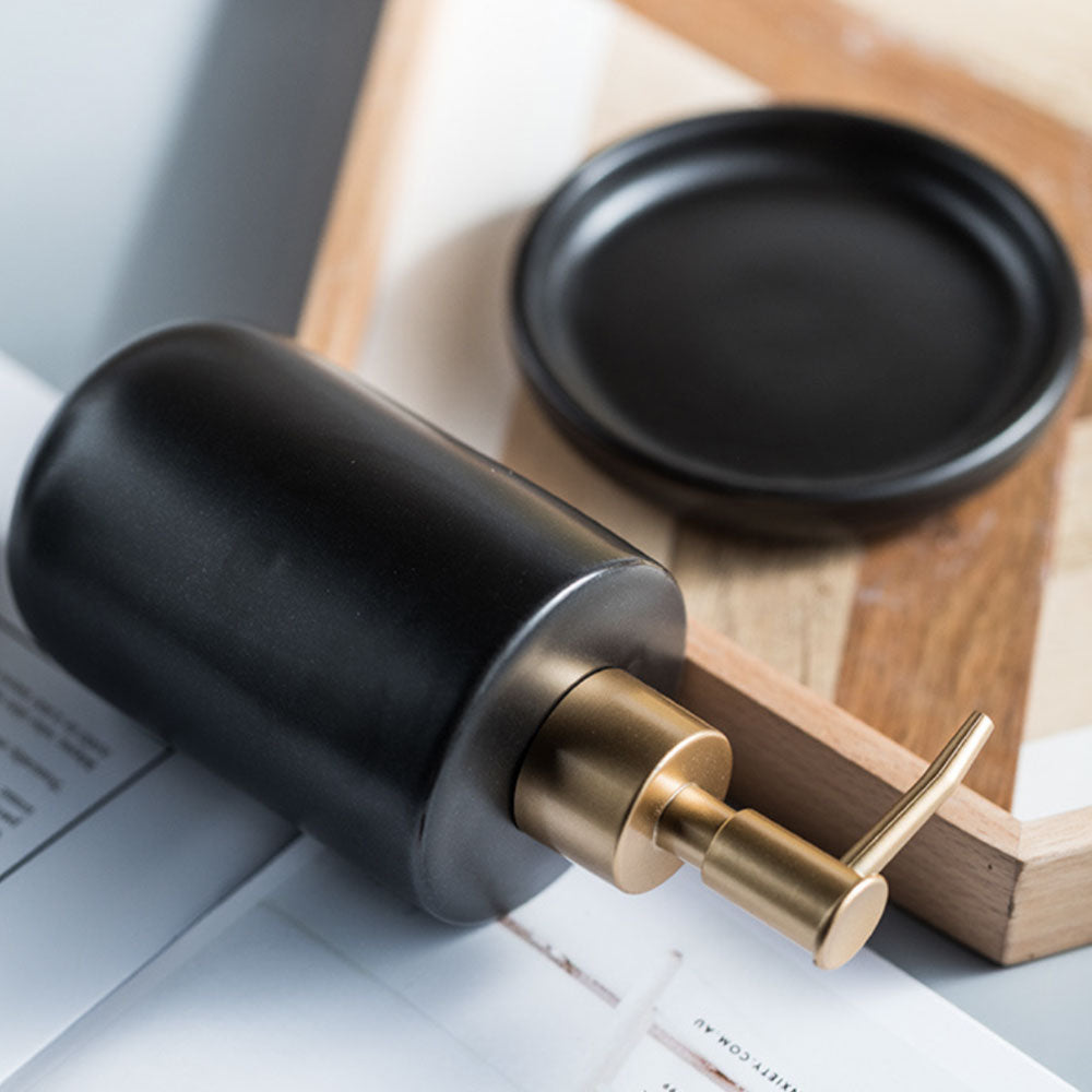 Black Bathroom Set