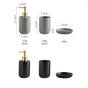 Black Bathroom Set