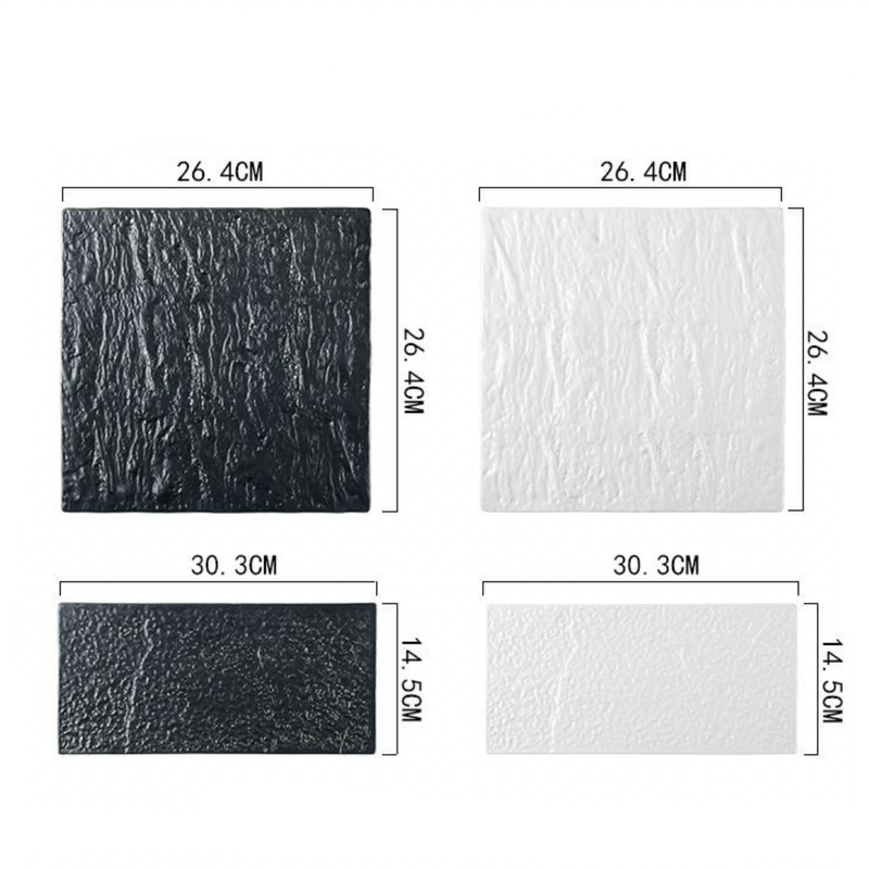 Textured Sizzler Platter - Ceramic platter, serving platter, fruit platter | Plates for dining table & home decor