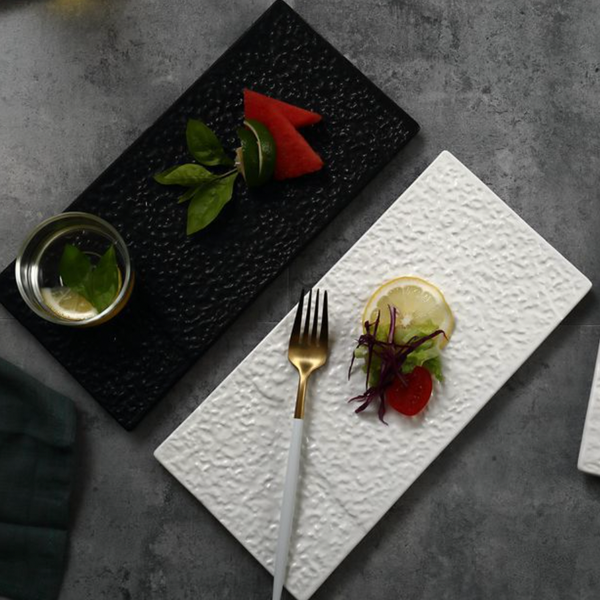 Textured Sizzler Platter - Ceramic platter, serving platter, fruit platter | Plates for dining table & home decor