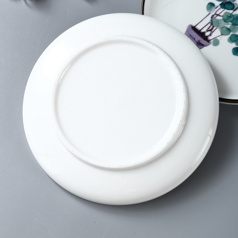 Side Plate With Leaf Motif - Serving plate, snack plate, dessert plate | Plates for dining & home decor