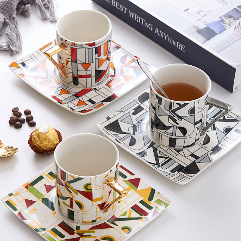 Mosaic Cup Set- Tea cup, coffee cup, cup for tea | Cups and Mugs for Office Table & Home Decoration