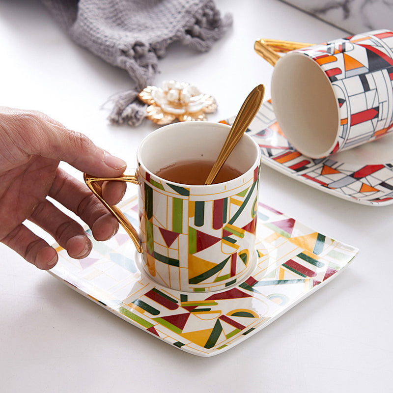 Mosaic Cup Set- Tea cup, coffee cup, cup for tea | Cups and Mugs for Office Table & Home Decoration