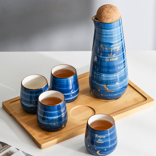 Midnight Tea Set - Tea cup set, jug set, teapot set | Tea set for Dining table & Home decor