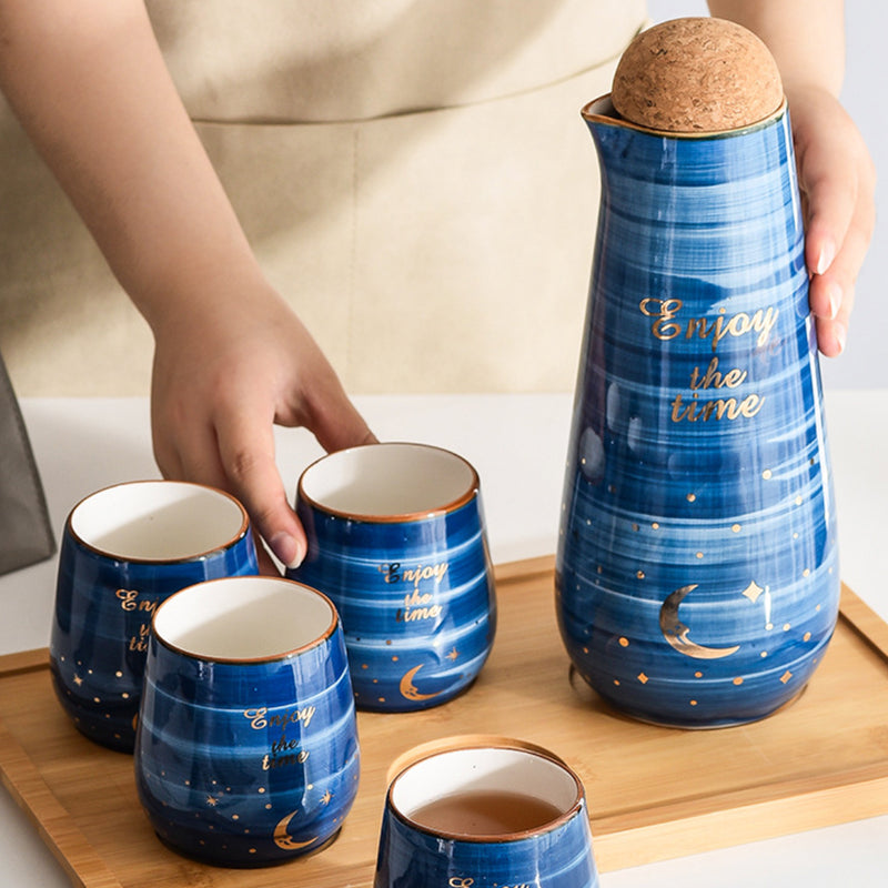 Midnight Tea Set - Tea cup set, jug set, teapot set | Tea set for Dining table & Home decor
