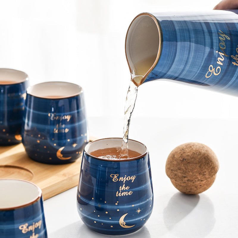Midnight Tea Set - Tea cup set, jug set, teapot set | Tea set for Dining table & Home decor