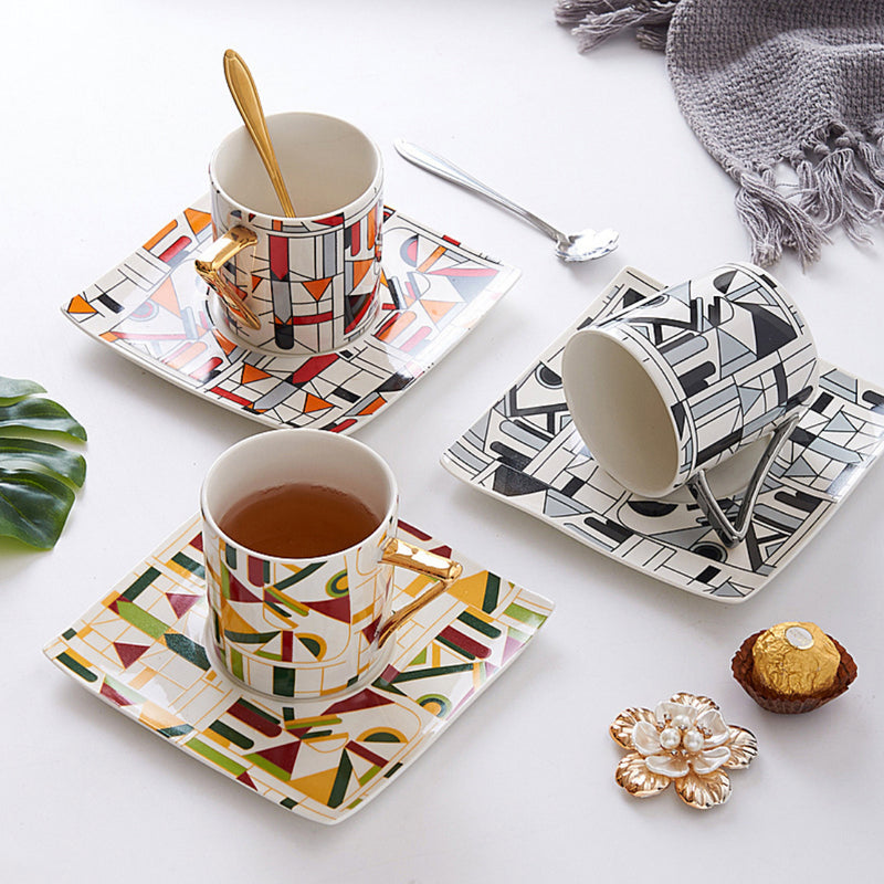 Mosaic Cup Set- Tea cup, coffee cup, cup for tea | Cups and Mugs for Office Table & Home Decoration