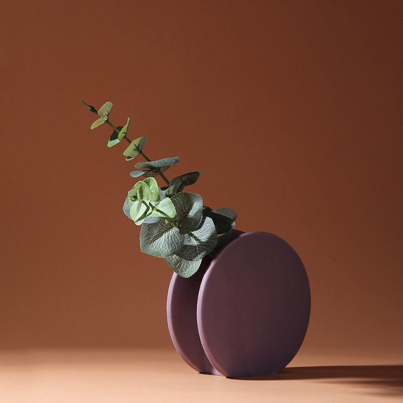 Ceramic Abstract Vase - Flower vase for home decor, office and gifting | Room decoration items