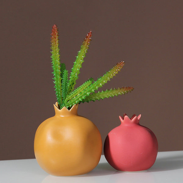 Pomegranate Vase - Flower vase for home decor, office and gifting | Home decoration items