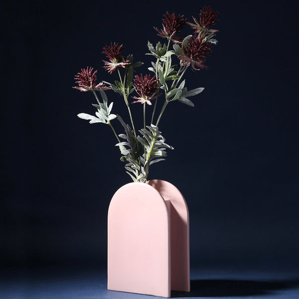 Ceramic Abstract Vase - Flower vase for home decor, office and gifting | Room decoration items