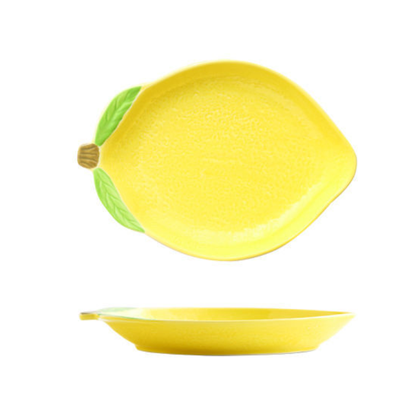 Lemon Plate - Serving plate, snack plate, dessert plate | Plates for dining & home decor