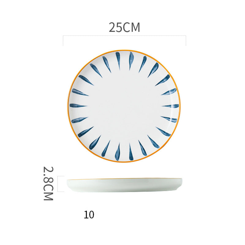 Dinner Plate Nitori - Serving plate, snack plate, ceramic dinner plates| Plates for dining table & home decor