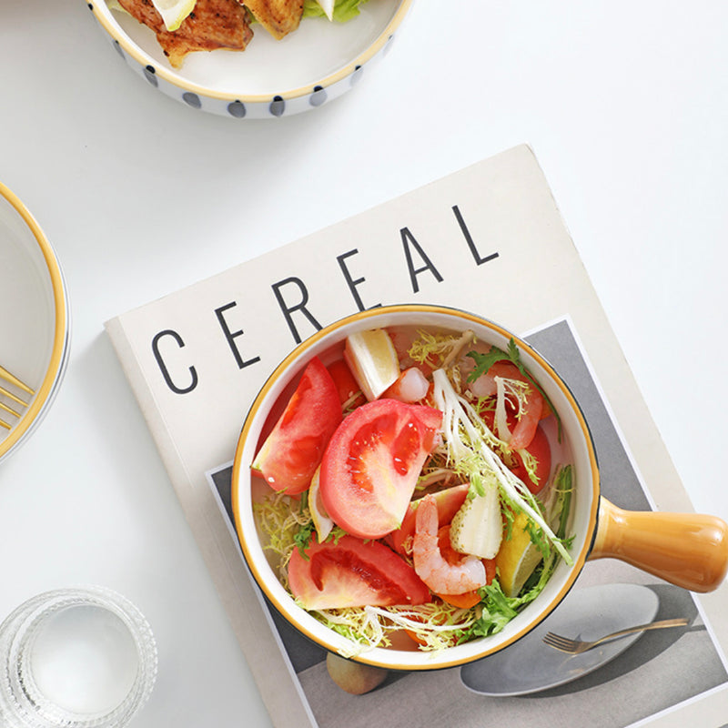 Snack Bowl With Handle Nitori - Ceramic bowl, salad bowls, snack bowls, bowl with handle, oven bowl | Bowls for dining table & home decor