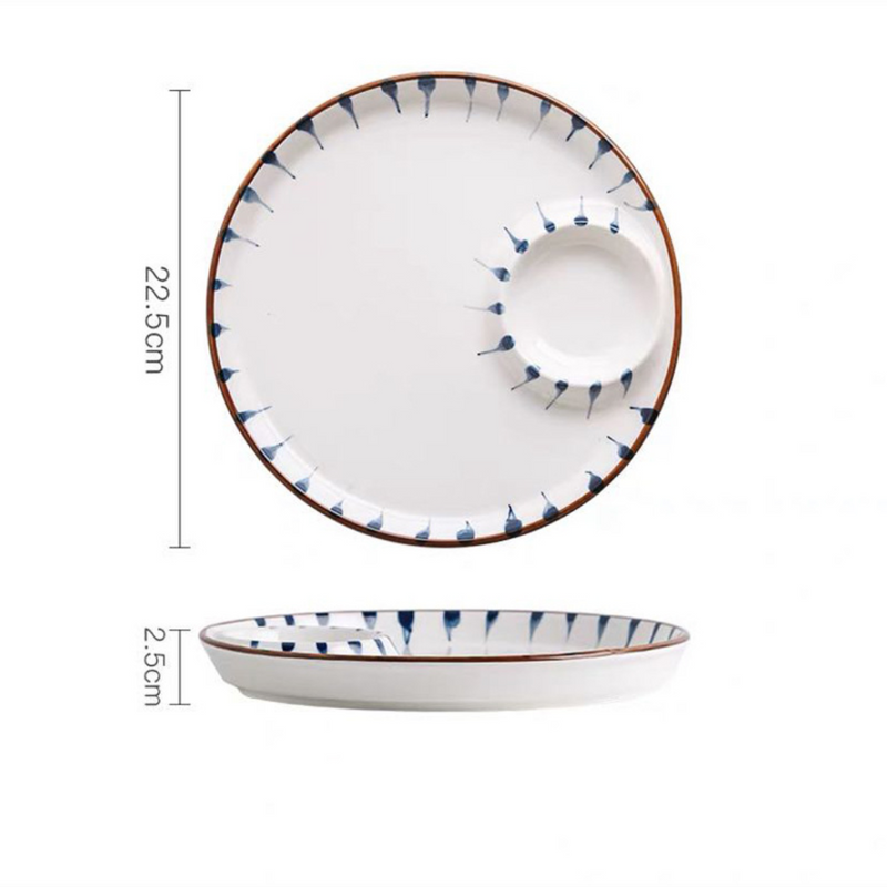 Sectioned Plate Nitori - Serving plate, snack plate, momo plate, plate with compartment | Plates for dining table & home decor