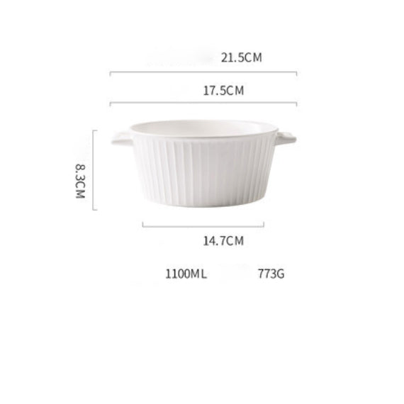 Royal Soup Bowl - Bowl, ceramic bowl, serving bowls, noodle bowl, salad bowls, bowl for snacks, baking bowls, large serving bowl, bowl with handle | Bowls for dining table & home decor